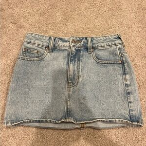 PacSun Light Blue Denim Mini Skirt